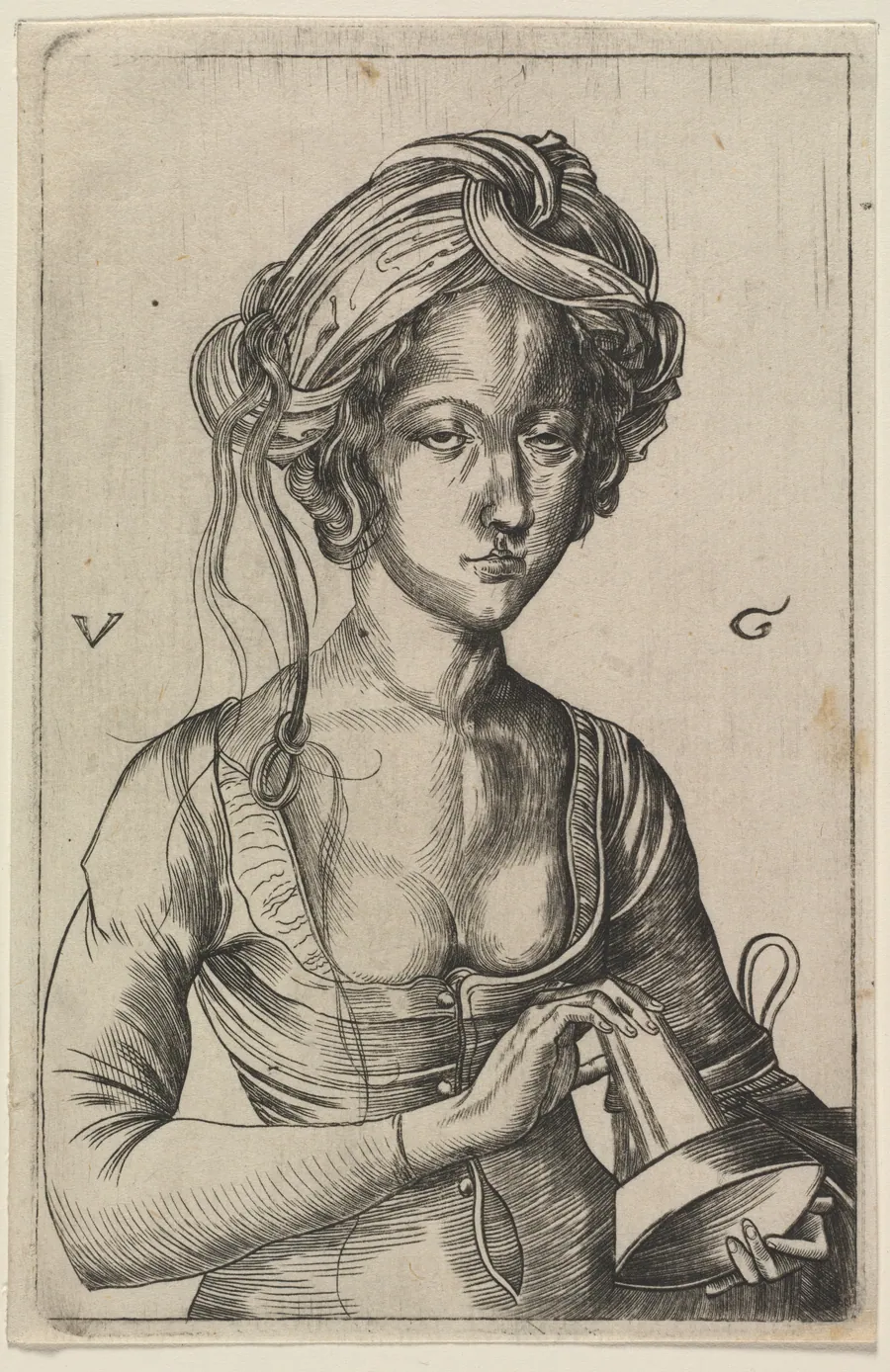 One of the Foolish Virgins by Urs Graf the Elder