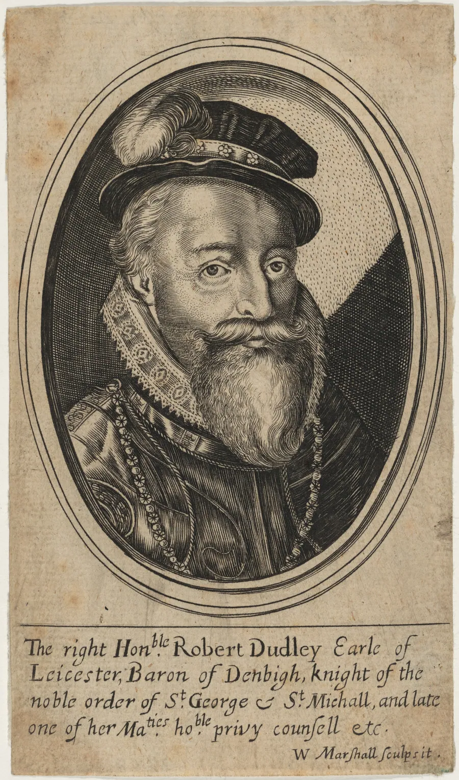Robert Dudley, Earl of Leicester by William Marshall