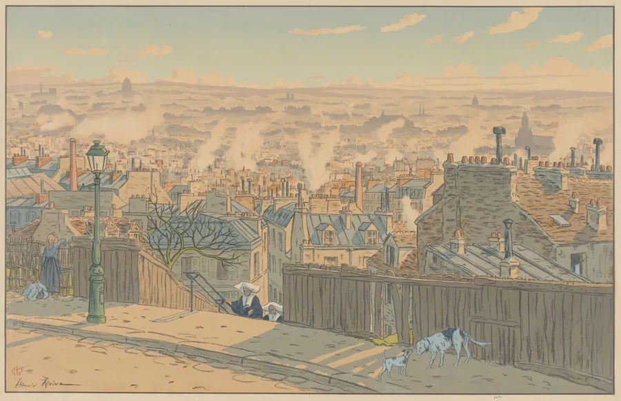 Parisian Landscapes: Paris seen from Montmartre by Henri Rivière