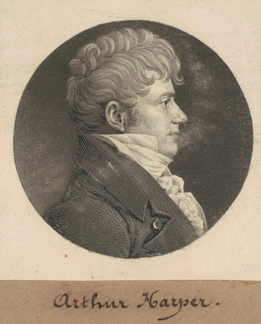 Arthur Harper by Charles B. J. Févret de Saint-Mémin