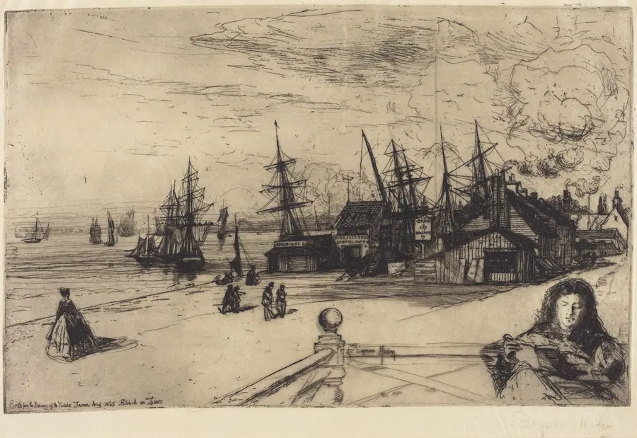 Yacht Tavern, Erith by Francis Seymour Haden