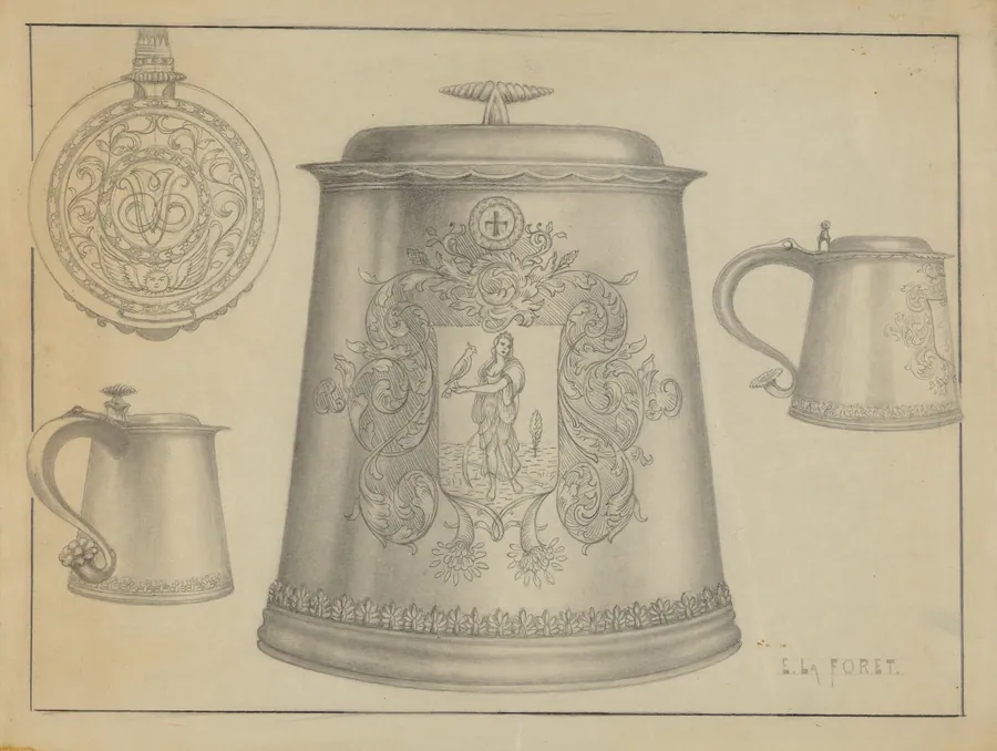 Silver Tankard by Eugene La Foret
