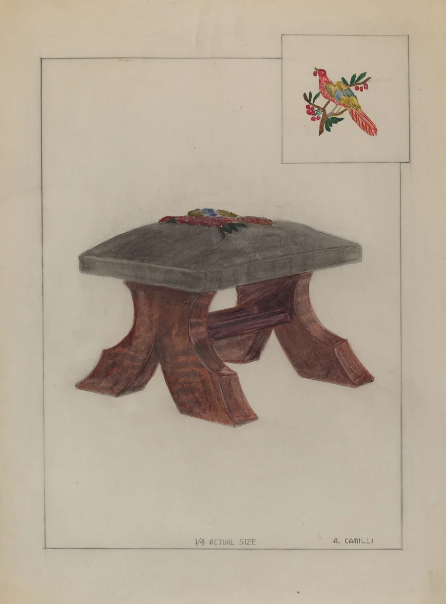 Foot Stool by Albert Camilli