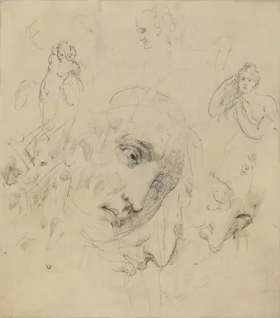 Studies with Central Female Face
