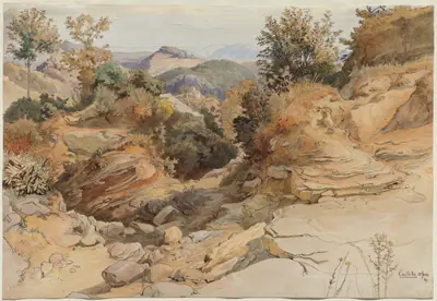 The Sabine Hills and Rocca Santo Stefano, Seen from Civitella