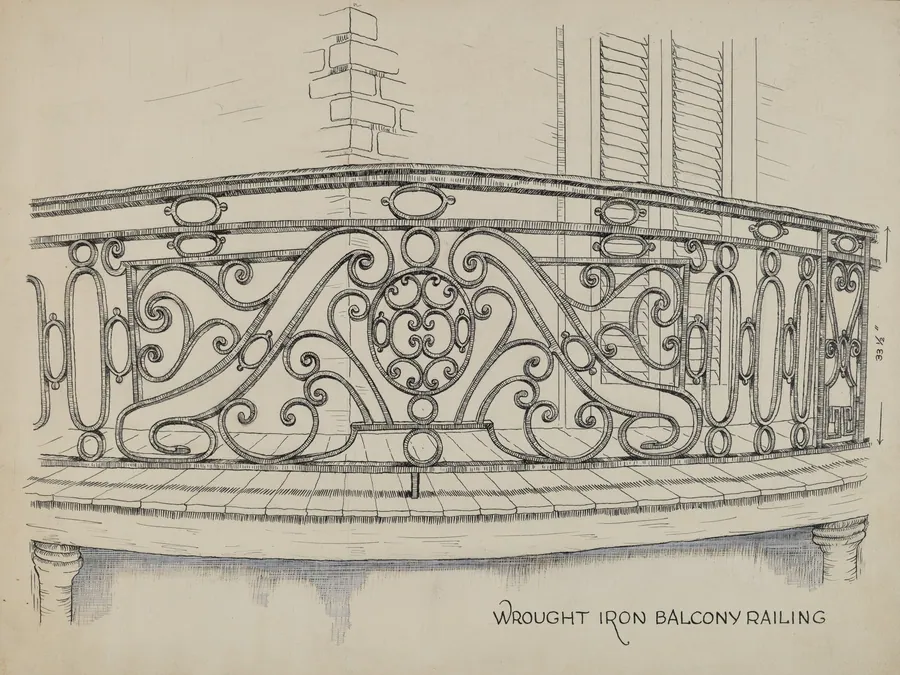 Wrought Iron Balcony by Ray Price