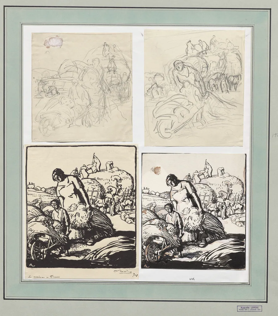 La Moisson en France by Auguste Louis Lepère
