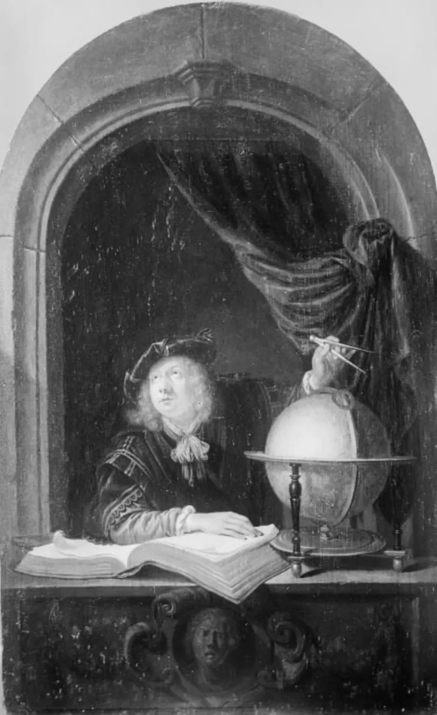 En astronom by Gerard Dou