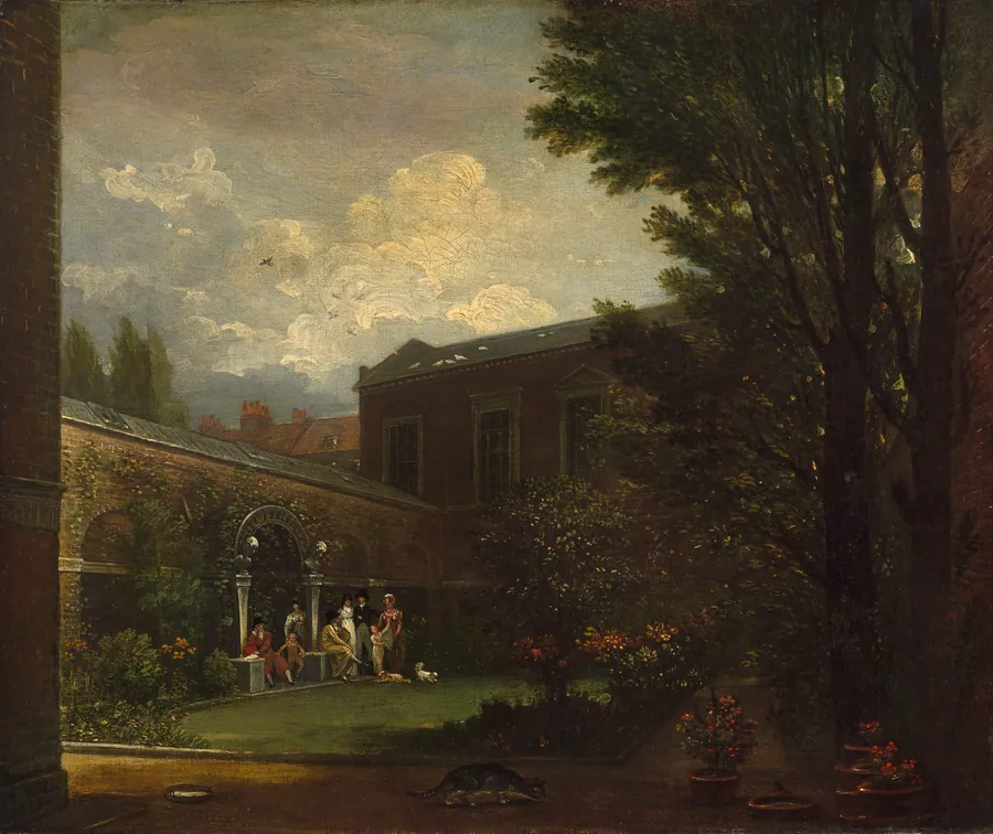 West Family in the Studio Garden by Benjamin West, 10 Oct 1738 - 11 Mar 1820