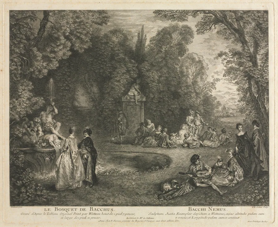 Le Bosquet de Bacchus by Charles-Nicolas Cochin