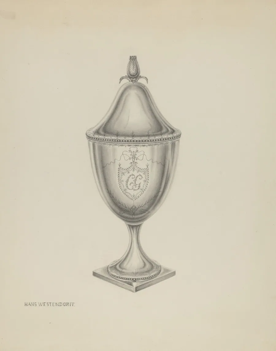 Silver Sugar Bowl by Hans Westendorff
