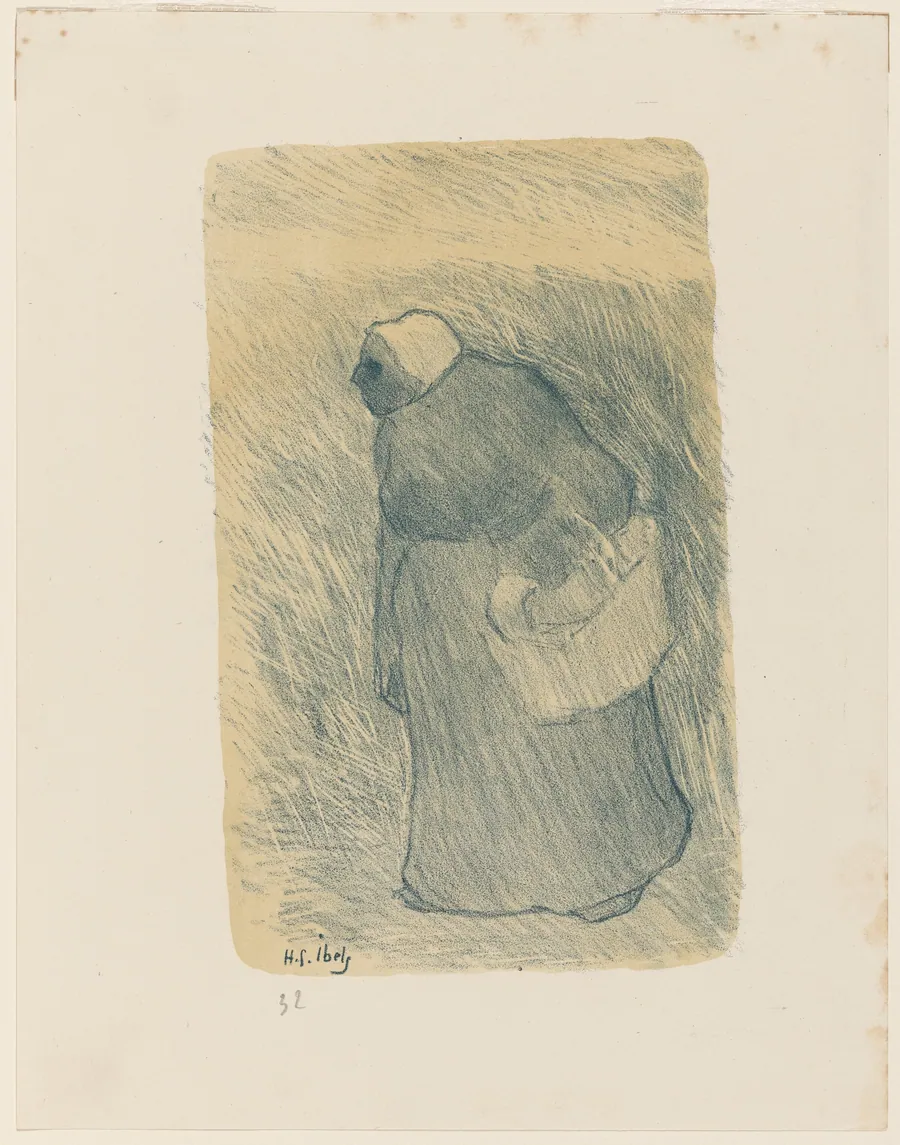 Paysanne avec pannier by Henri-Gabriel Ibels