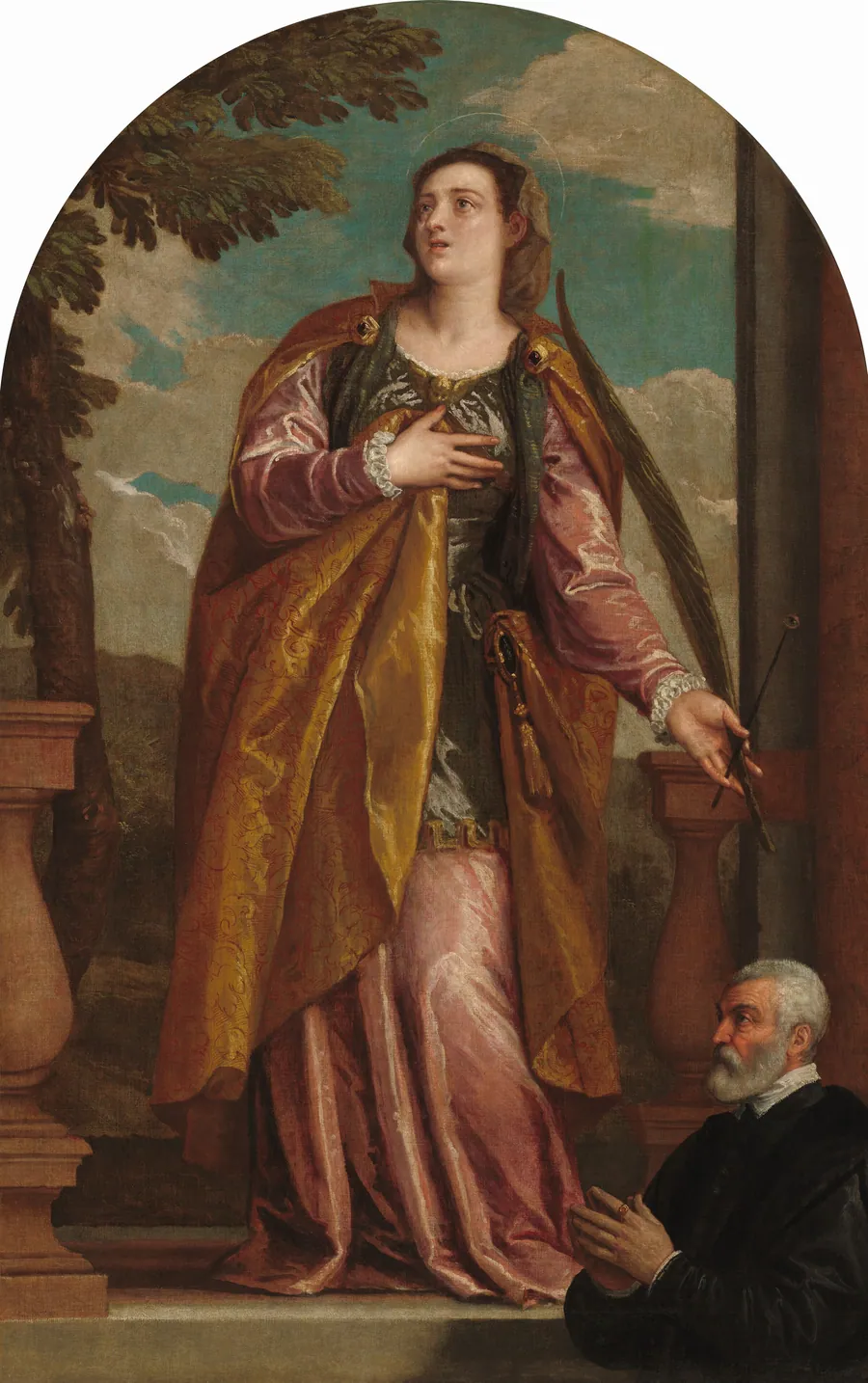 Saint Lucy and a Donor by Veronese