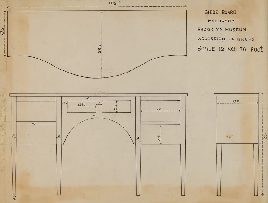 Side Board by American 20th Century