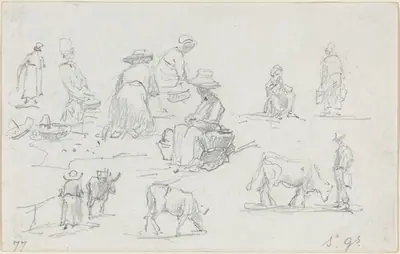 Peasants and Cows [recto]