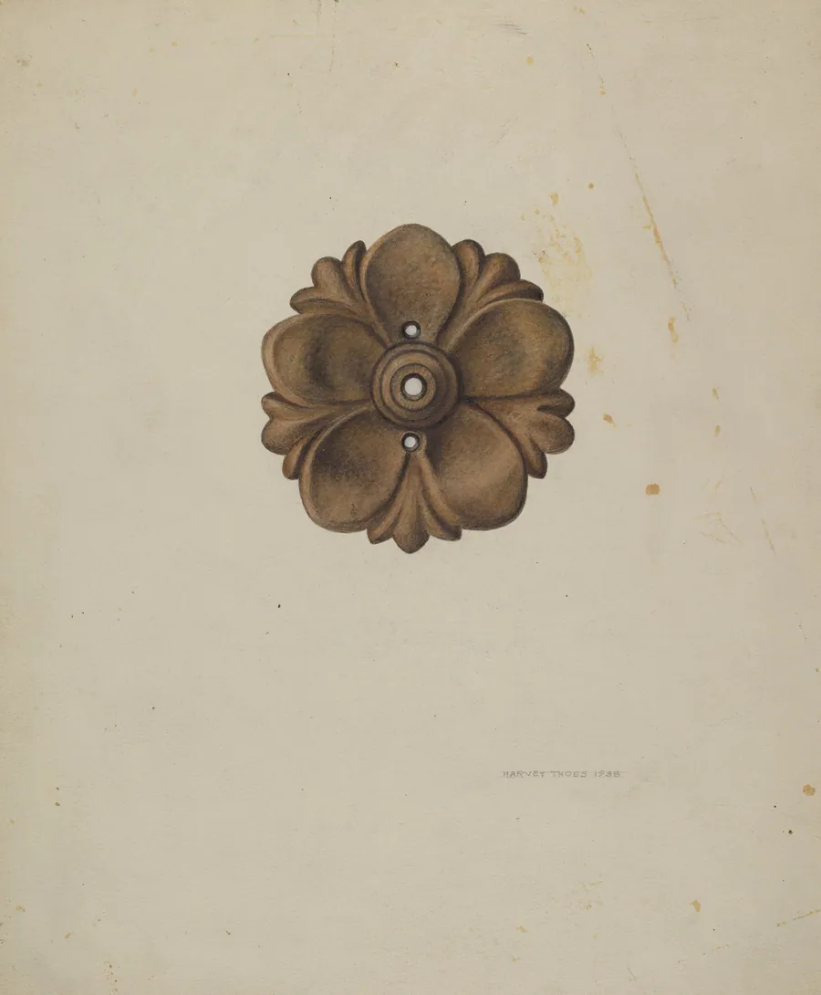 Ornamental Iron Rosette by Harvey Thoss