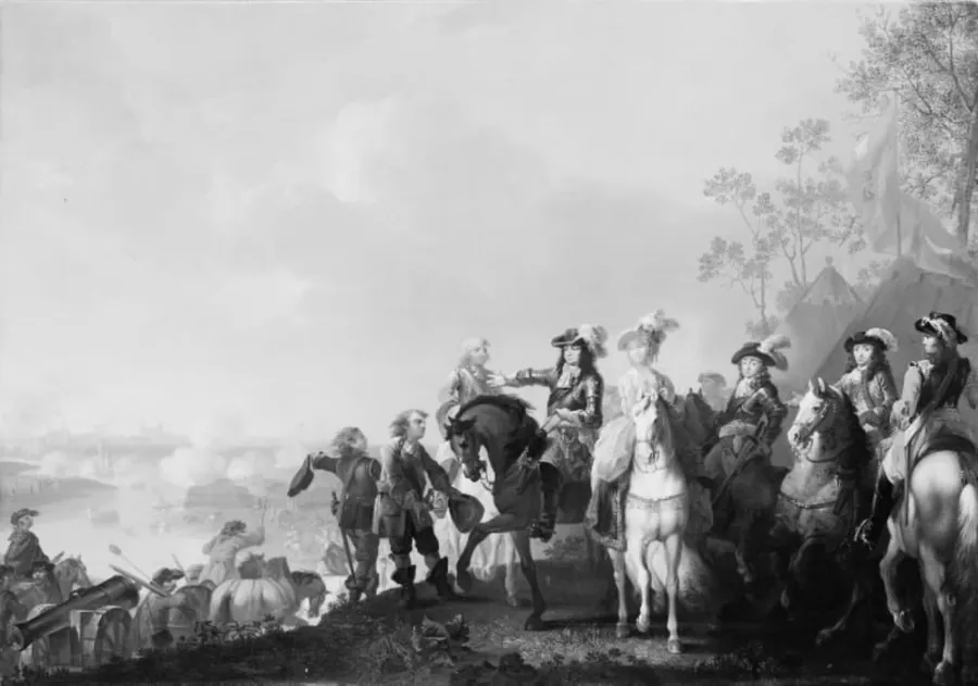 Wismars belejring under Den skånske Krig 1675-79 by C.A. Lorentzen