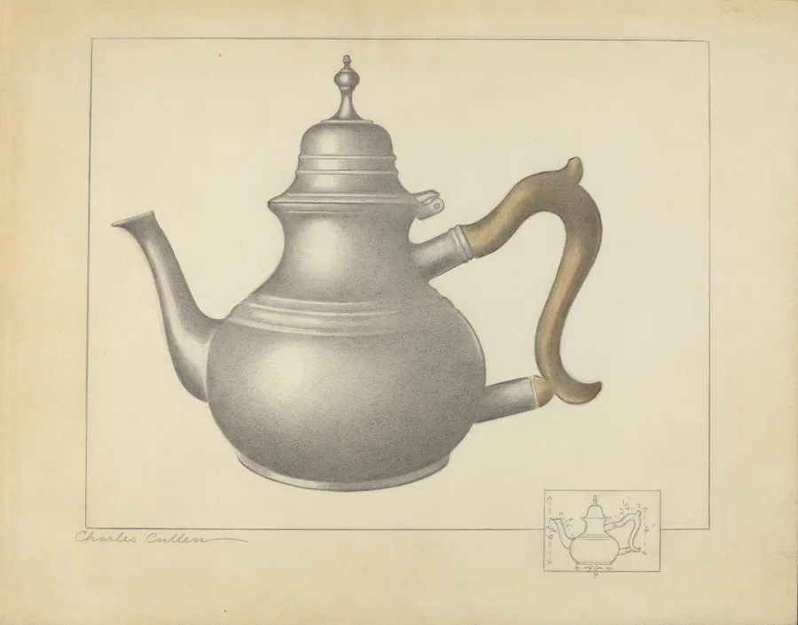 Pewter Teapot by Charles Cullen
