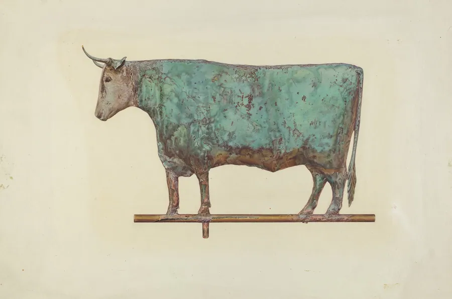 Steer Weather Vane by Zabelle Missirian