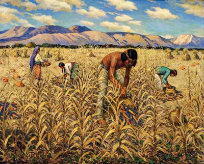 Corn Harvest at Santo Domingo