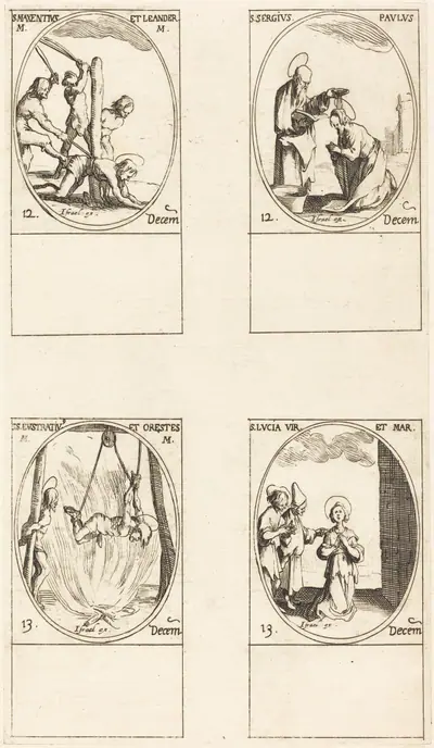 Sts. Maxentius & Leander; Sts. Sergius & Paul; Sts. Eustratius & Orestes; St. Lucy