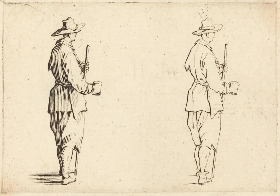 Peasant with a Cup by Jacques Callot