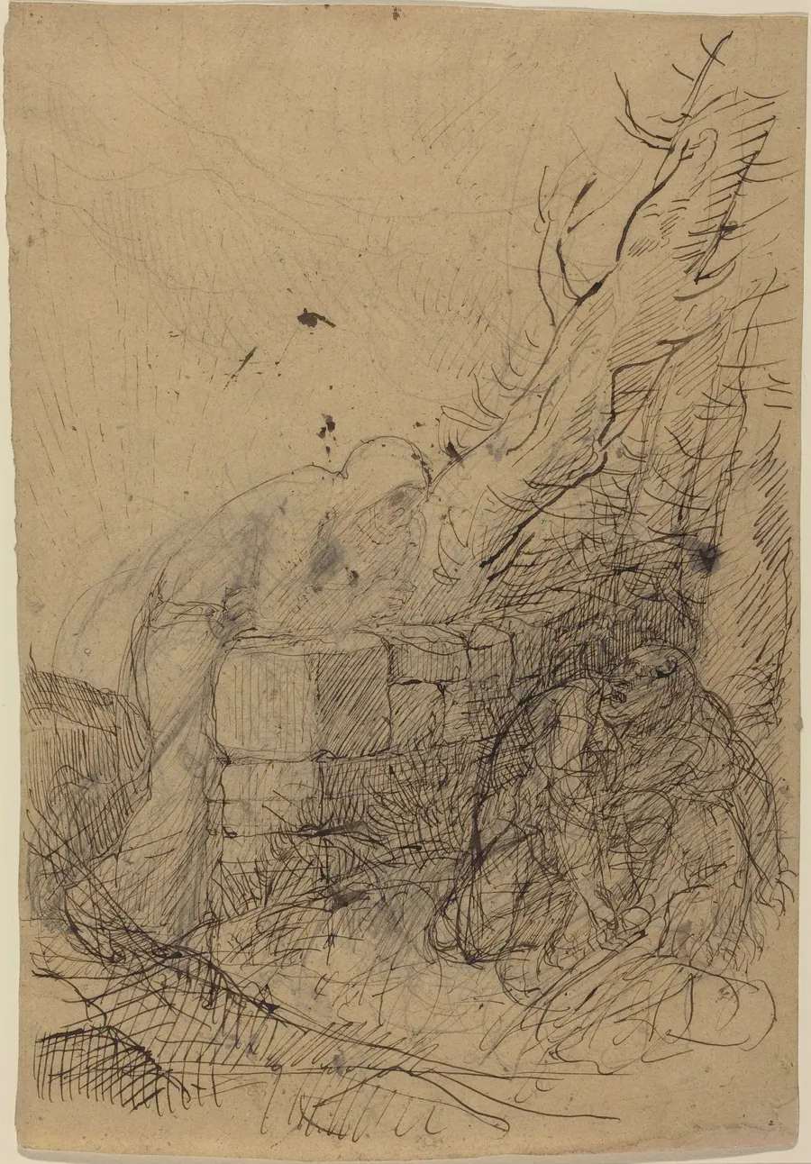 Death and the Woodcutter by Alphonse Legros