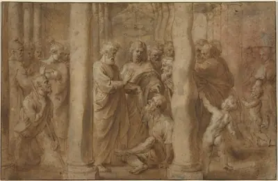 The Miracle of the Lame Man Healed by Saint Peter and Saint John