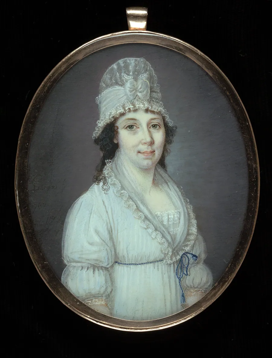 Mrs. Cornelius Baldwin (Mary Briscoe) by Philippe Abraham Peticolas, born Meziers, France 1760-died Petersburg, VA 1841