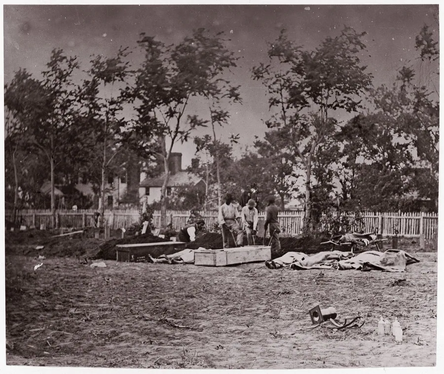 Burial of the Dead, Fredericksburg by Andrew Joseph Russell