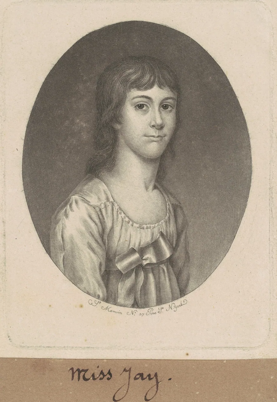 Ann Jay by Charles B. J. Févret de Saint-Mémin