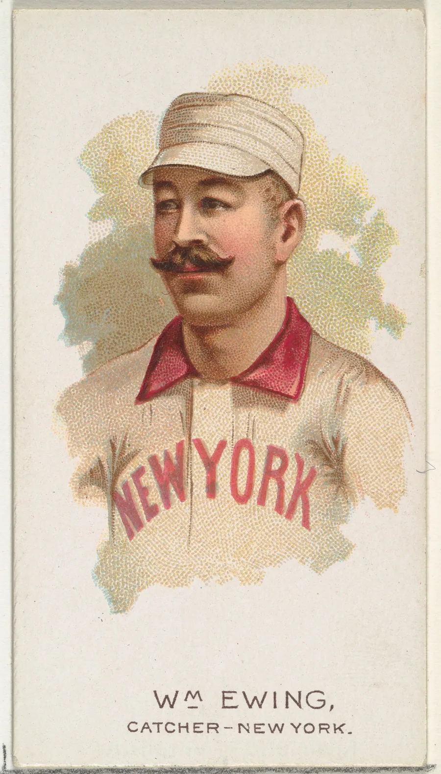 William Ewing, Baseball Player, Catcher, New York, from World's Champions, Series 2 (N29) for Allen & Ginter Cigarettes by Lindner, Eddy & Claus