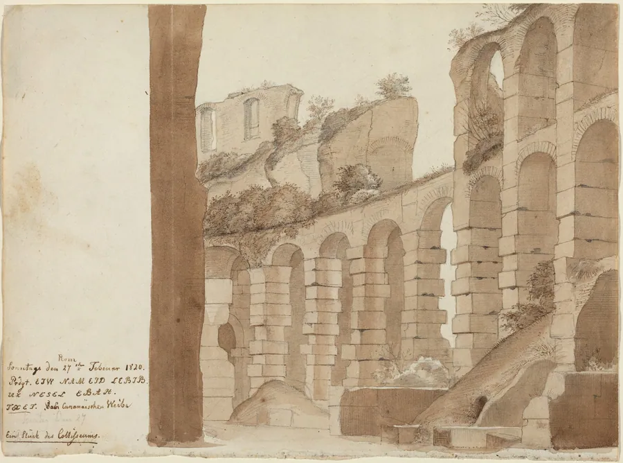 A Corner of the Colosseum by Friedrich Olivier