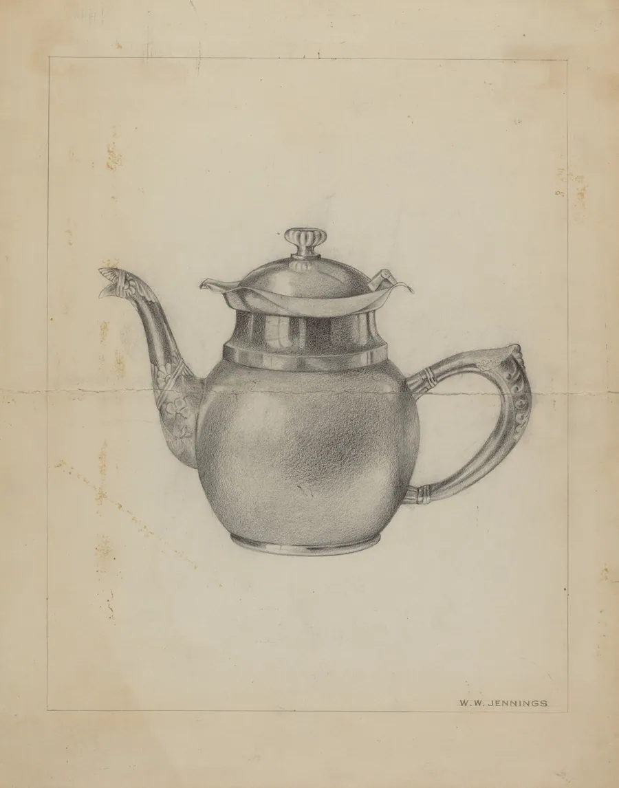 Silver Teapot by Walter W. Jennings