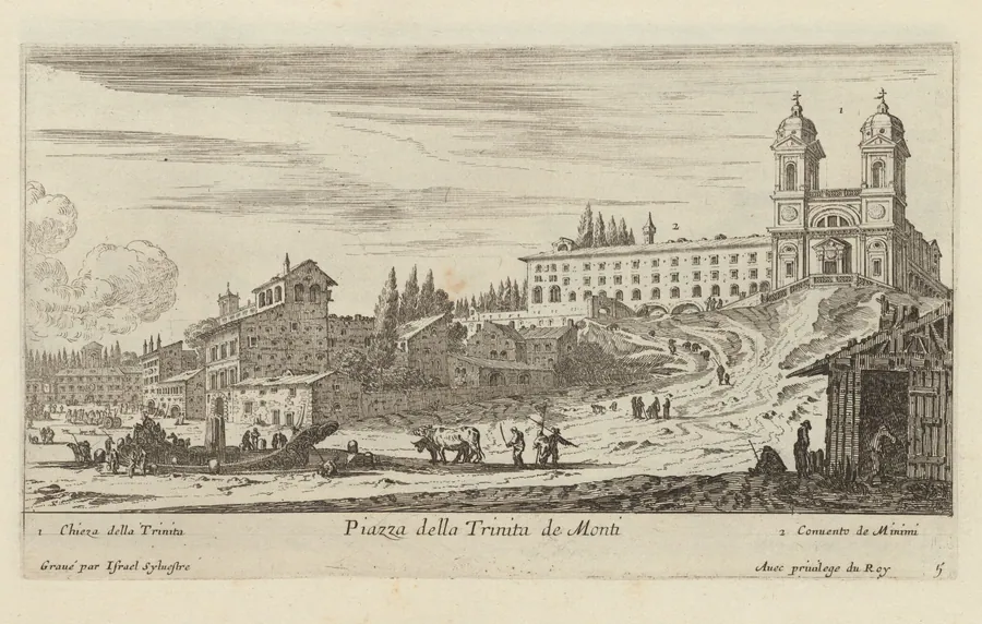 Piazza della Trinita de Monti by Israël Silvestre