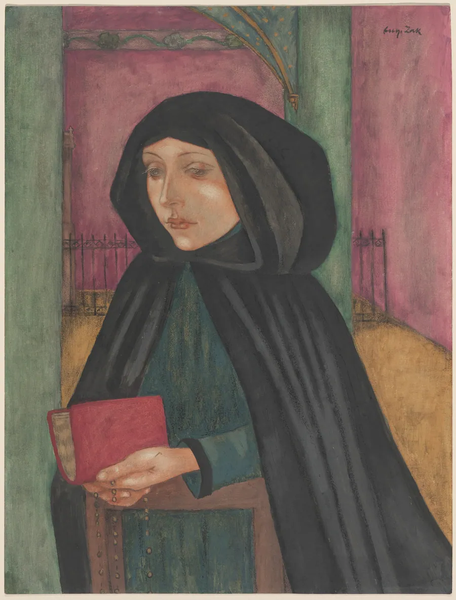 Young Girl Praying by Eugène Zak
