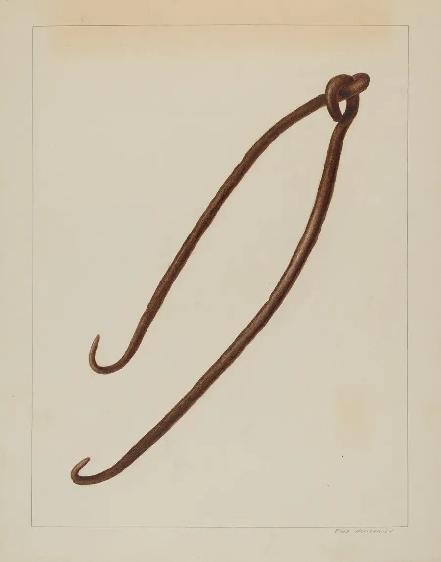 Wrought Iron Pot Hooks by Fred Hassebrock