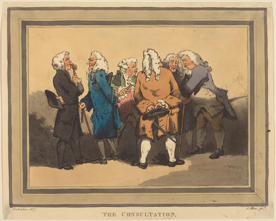 The Consultation by Thomas Rowlandson