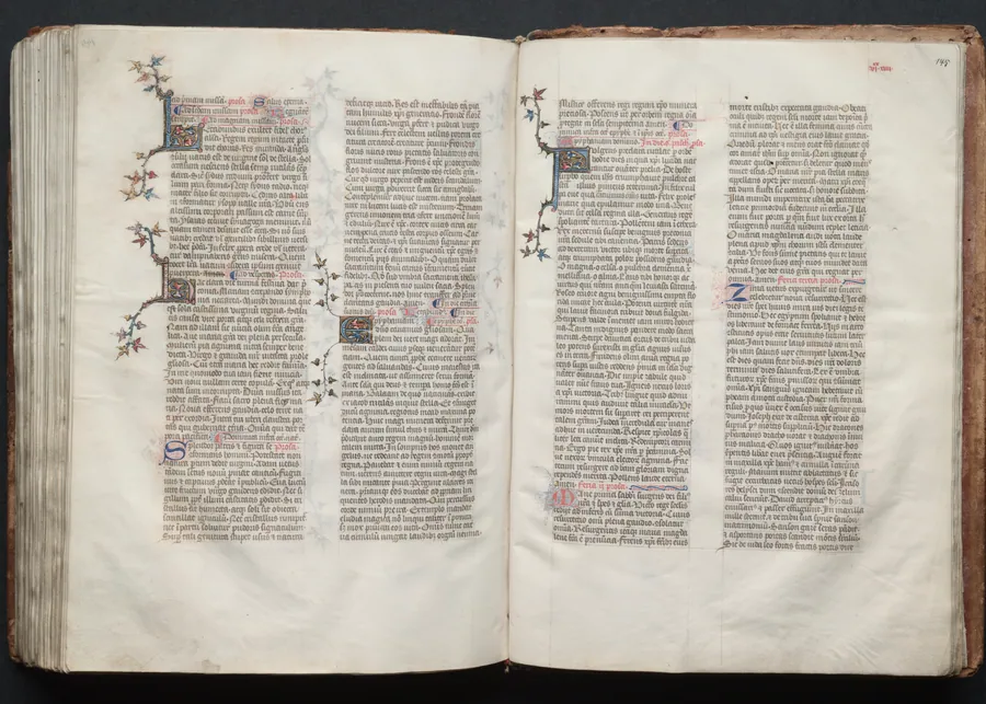 The Gotha Missal:  Fol. 145r, Text by Master of the Boqueteaux