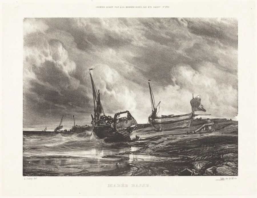 Marée Basse (Low Tide) by Eugène Isabey