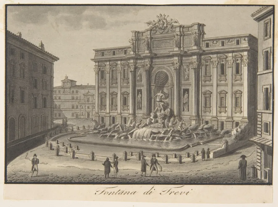 The Trevi Fountain, Rome by Giovanni Battista Cipriani