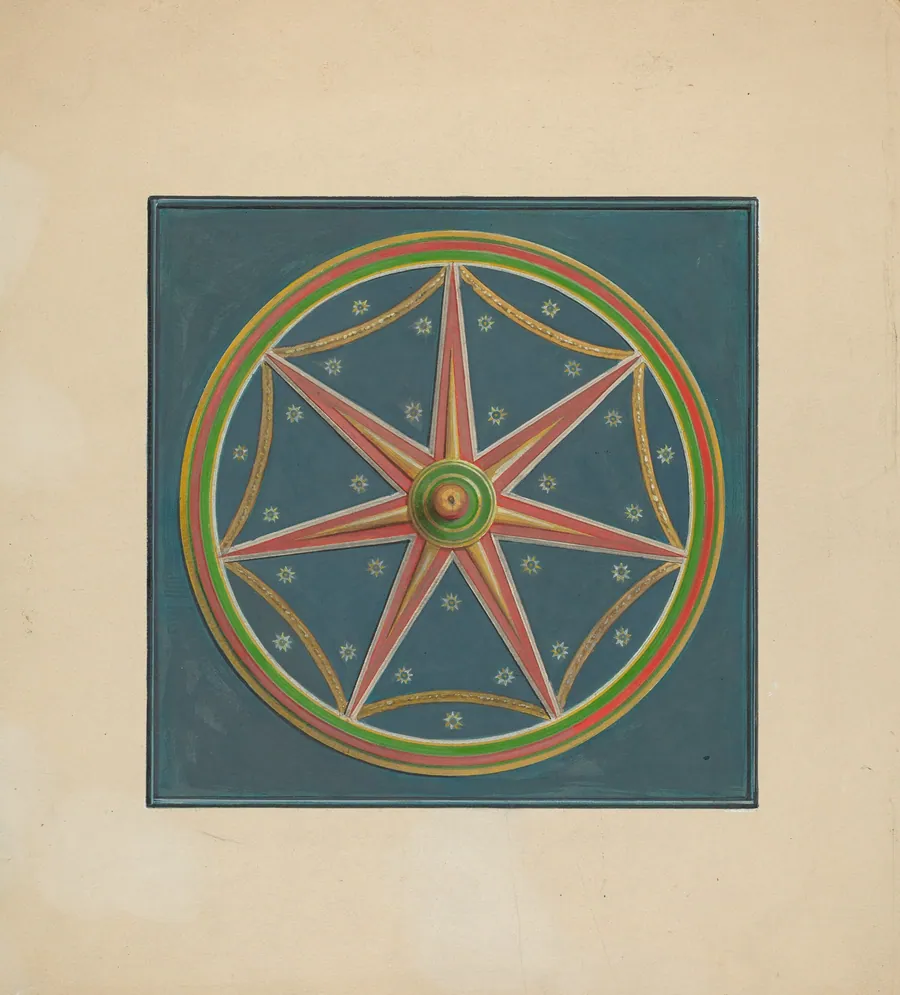 Zoar Ceiling Ornament by Fritz Boehmer
