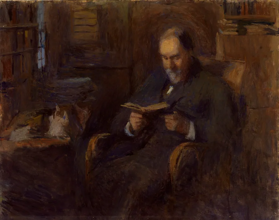 Portrait of Sanford Saltus of New York by Frank Edwin Scott, born Buffalo, NY 1863-died Paris, France 1929