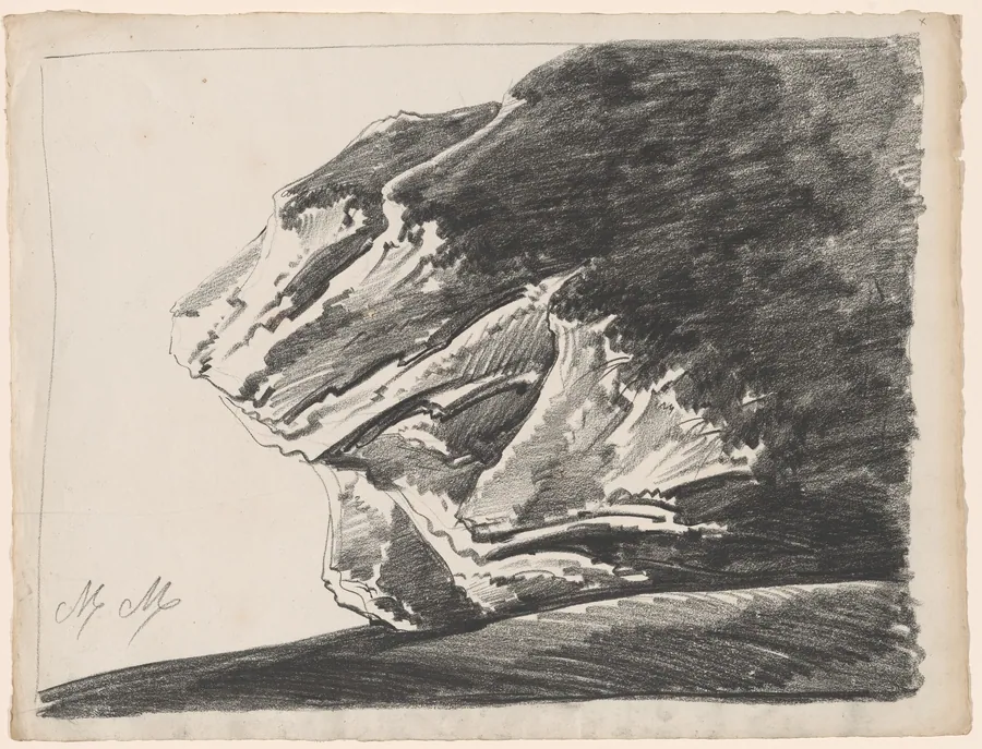 A Bizarre Rock Formation by Alphonse Nicolas-Michel Mandevare
