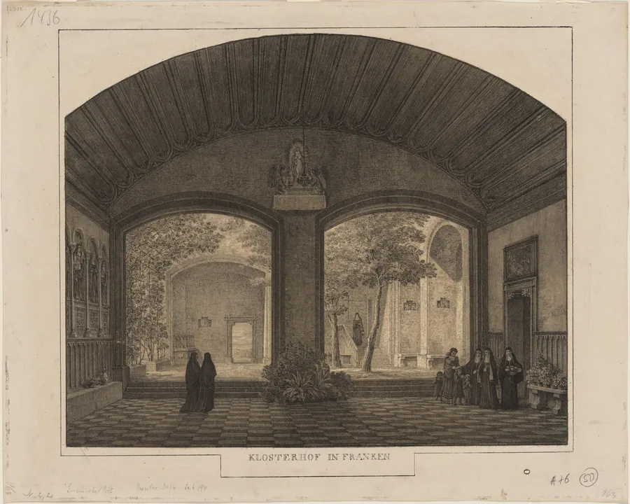 Klosterhof in Franken (Franconian Cloister) by Domenico Quaglio