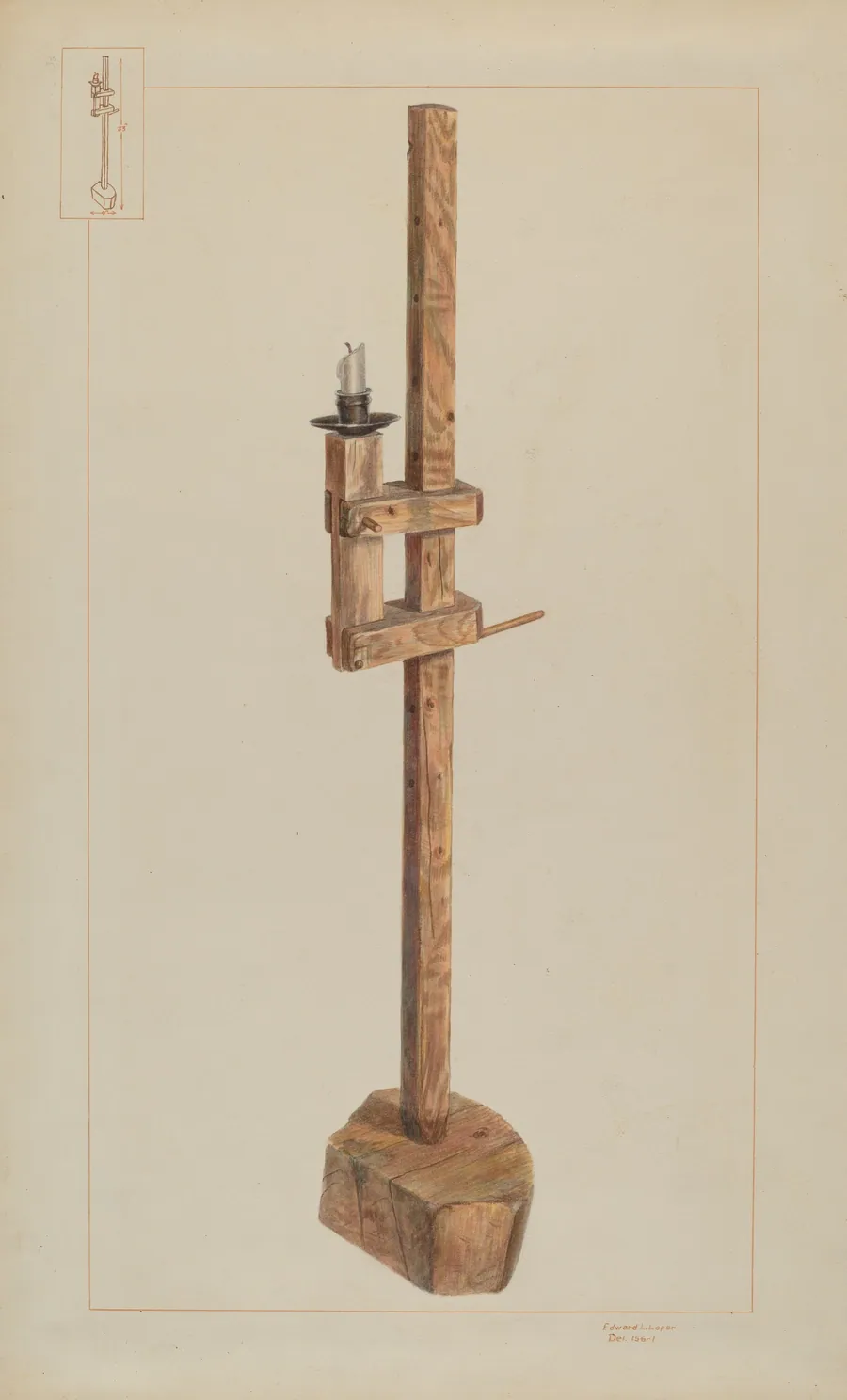 Candle Stand by Edward L. Loper