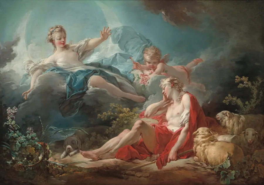 Diana and Endymion by Jean Honoré Fragonard