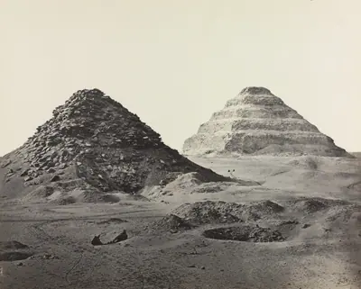 The Pyramids of Saqqara, from the Northeast