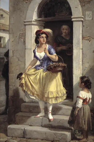 En italienerinde går til karneval