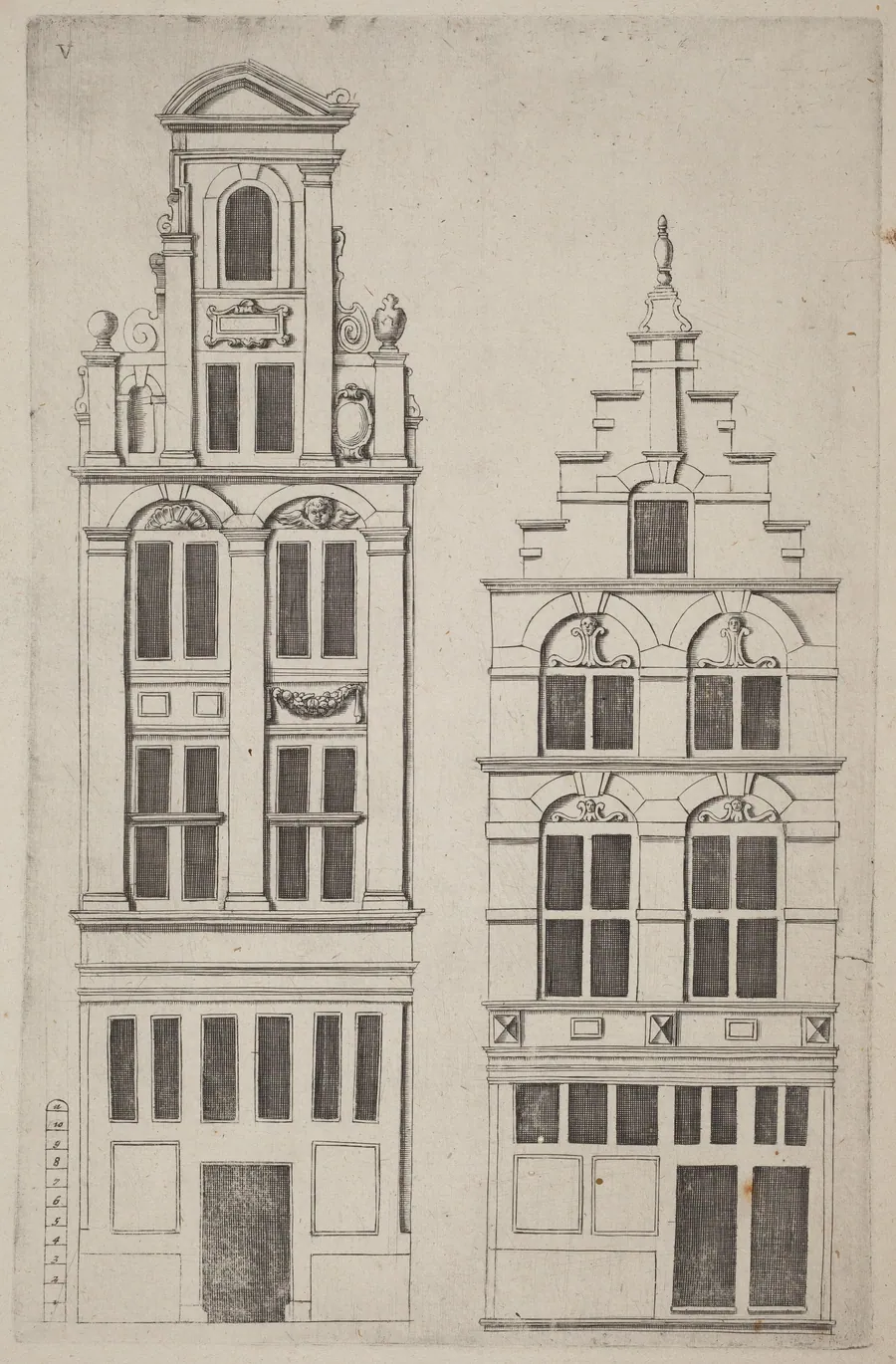 Dutch Facade Elevation: pl. 5 by Vignola